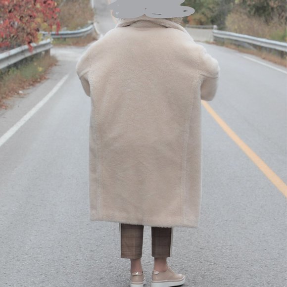 Teddy Coat Wool oversized MM brand inspired 100% wool NWT - Picture 13 of 14